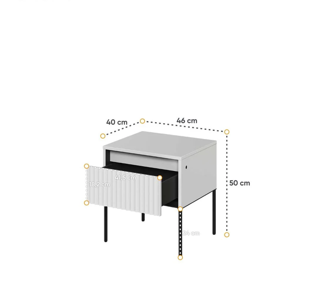 Trend TR-10 Bedside Cabinet 46cm - Image 12