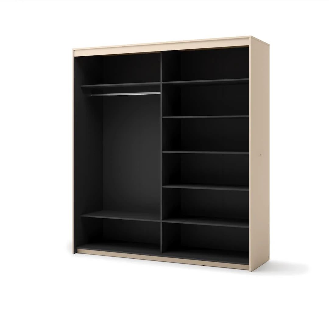 Trend TS-01 Sliding Door Wardrobe 200cm - Image 2
