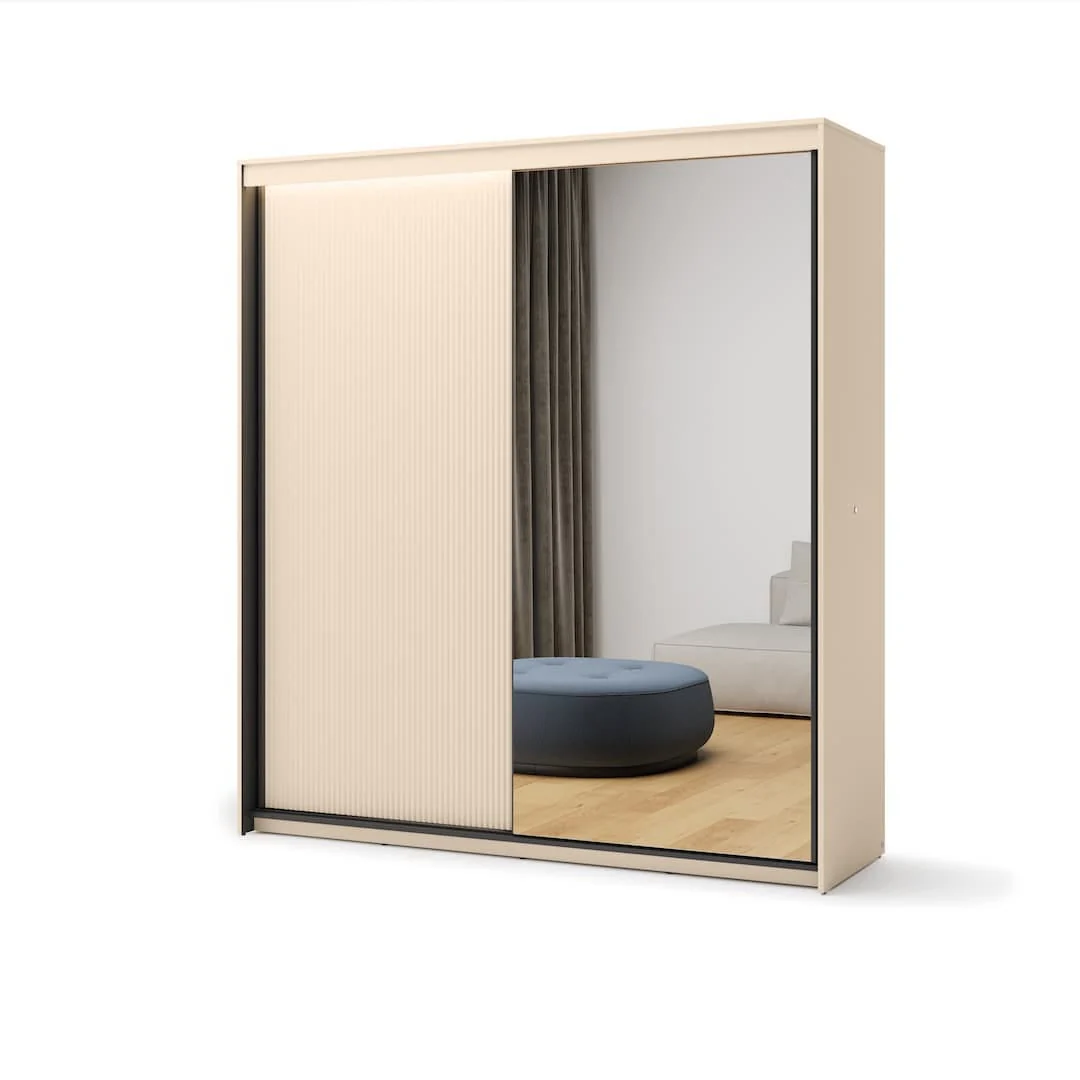 Trend TS-01 Sliding Door Wardrobe 200cm - Image 4