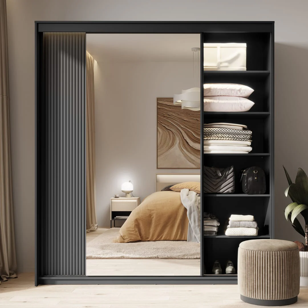 Trend TZ-01 Sliding Door Wardrobe 200cm - Image 5