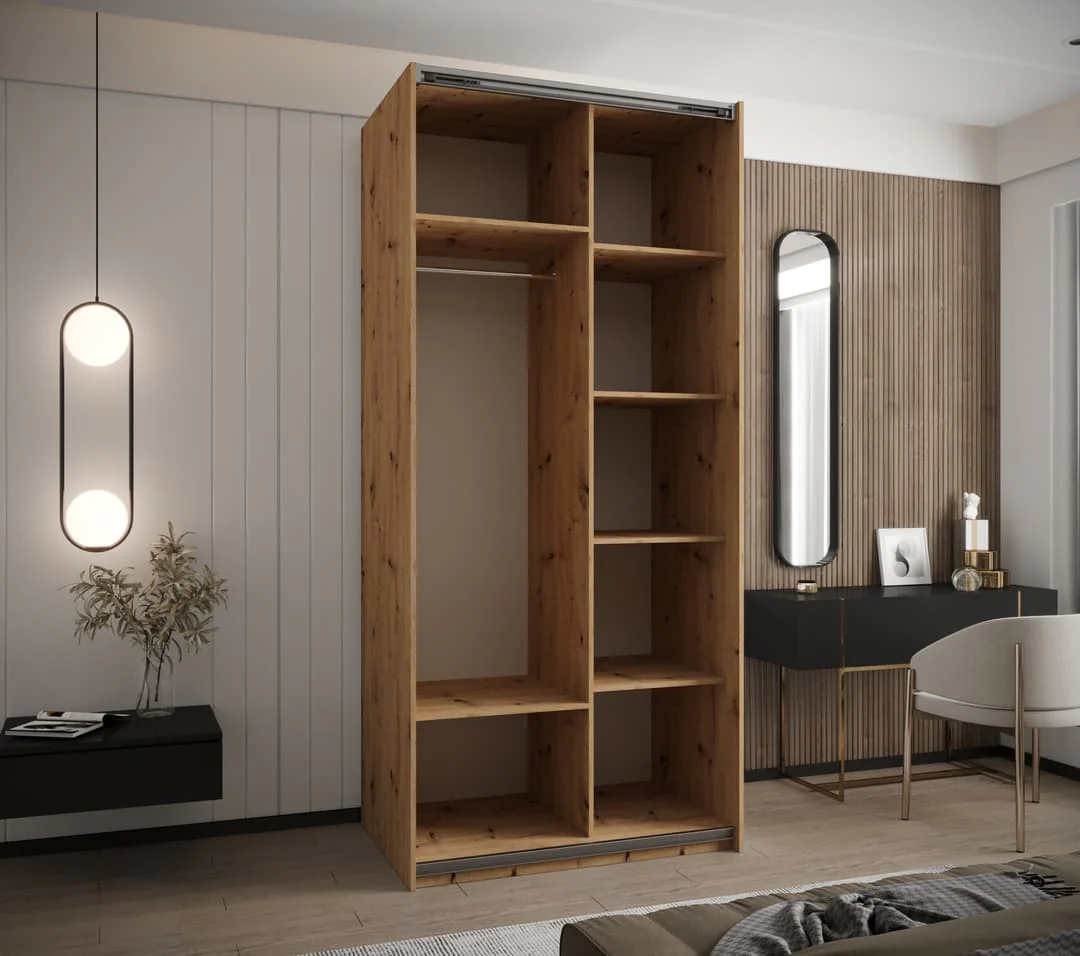 Trosa I Sliding Door Wardrobe 100cm - Image 3