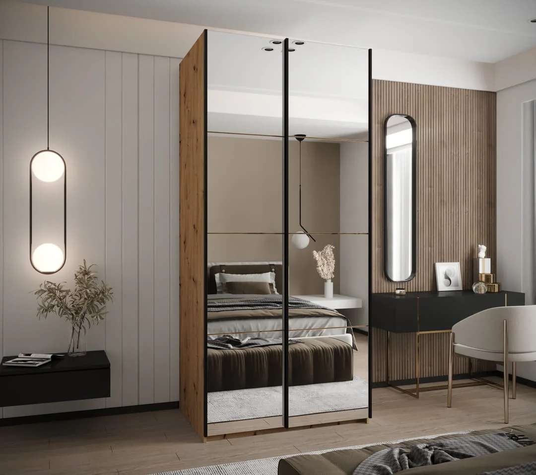 Trosa II Sliding Door Wardrobe 100cm - Image 3