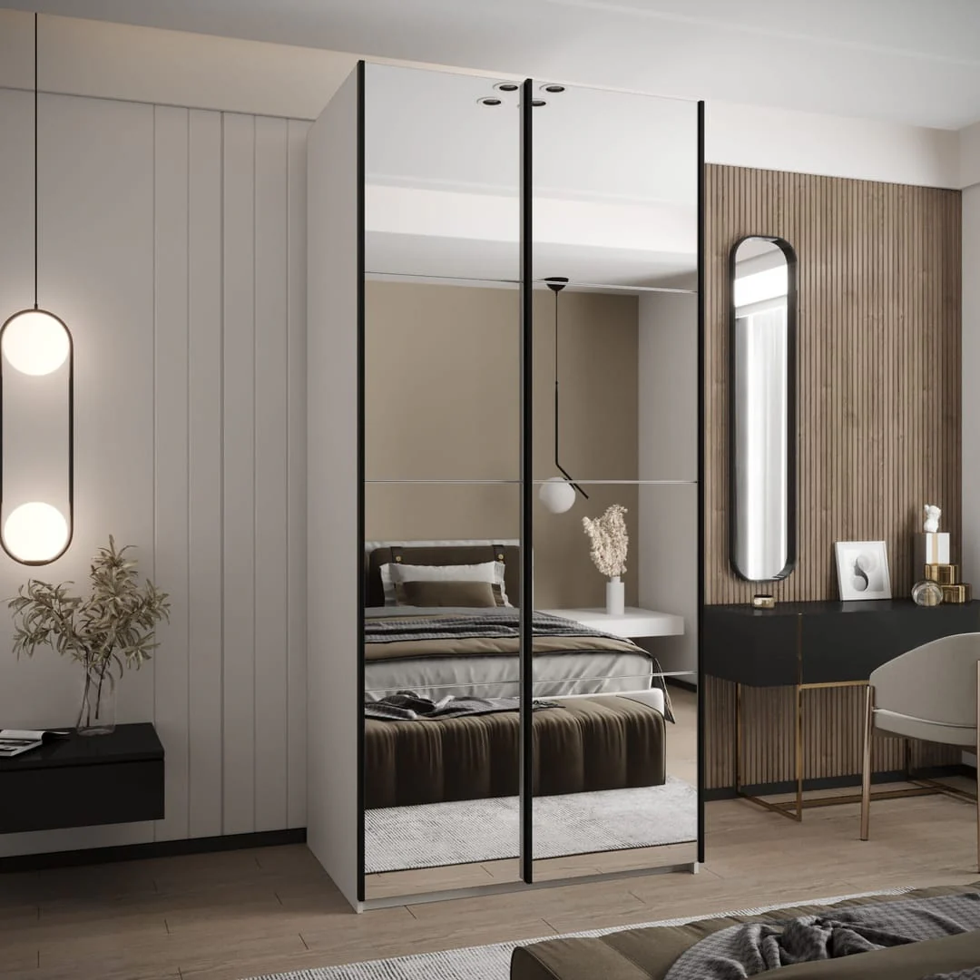 Trosa II Sliding Door Wardrobe 100cm - Image 6