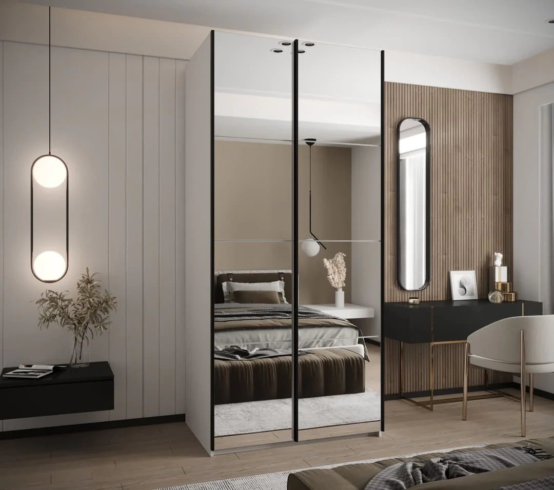 Trosa II Sliding Door Wardrobe 100cm - Image 8