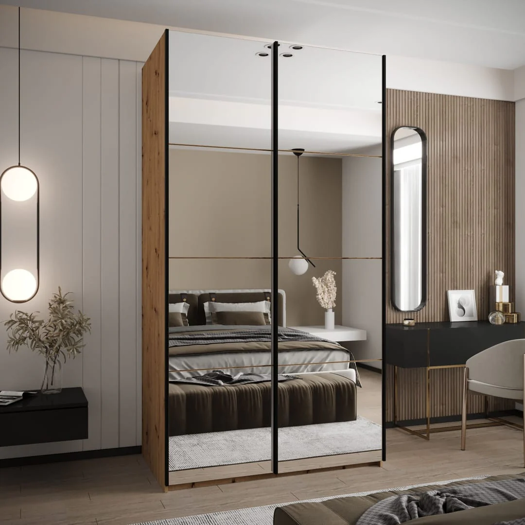 Trosa II Sliding Door Wardrobe 130cm - Image 3