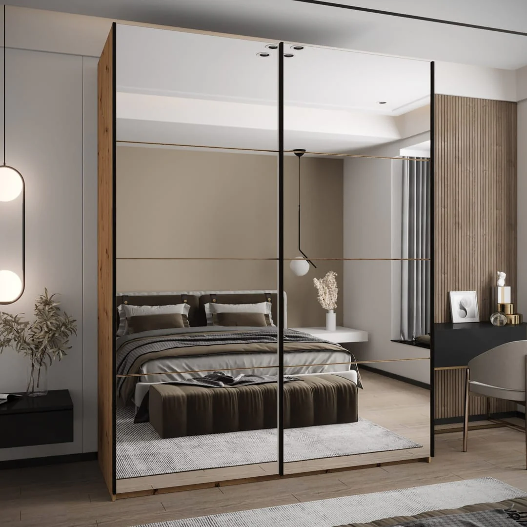 Trosa II Sliding Door Wardrobe 200cm - Image 3