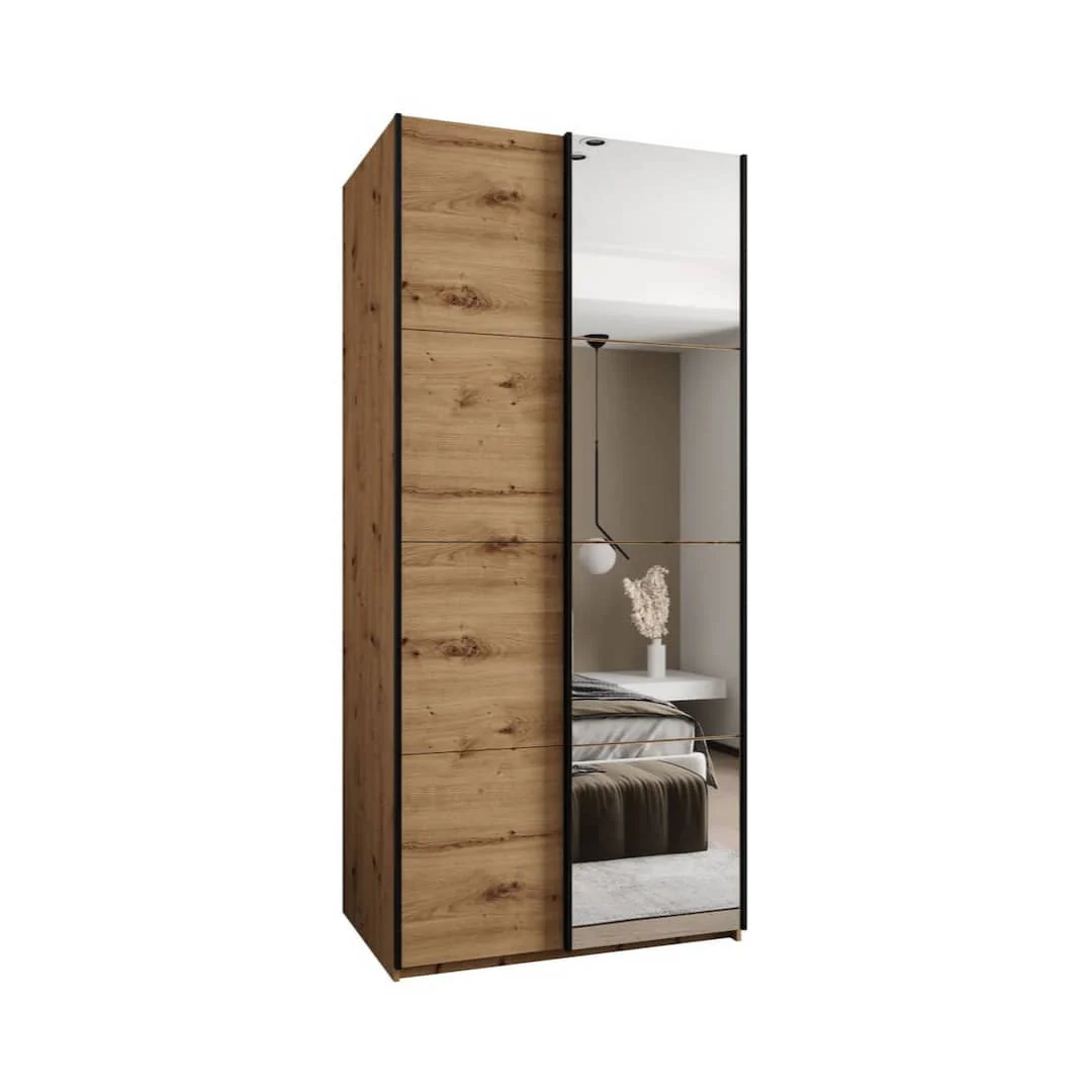 Trosa III Sliding Door Wardrobe 100cm - Image 2