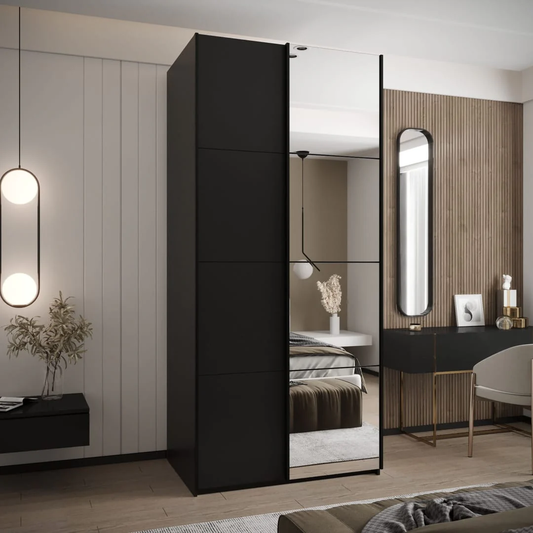 Trosa III Sliding Door Wardrobe 100cm - Image 6