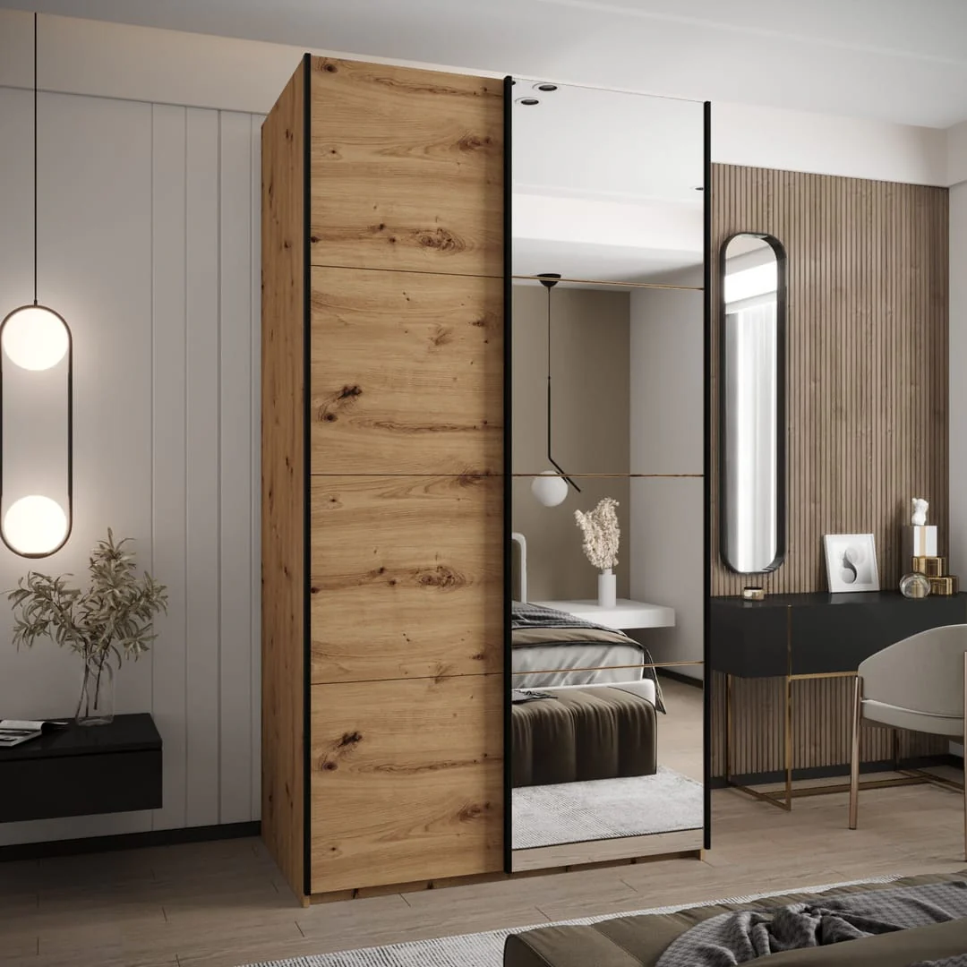 Trosa III Sliding Door Wardrobe 130cm - Image 3