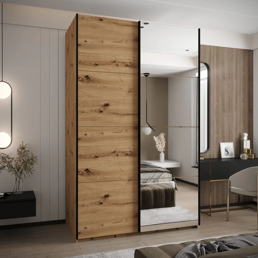 Trosa III Sliding Door Wardrobe 150cm - Image 3