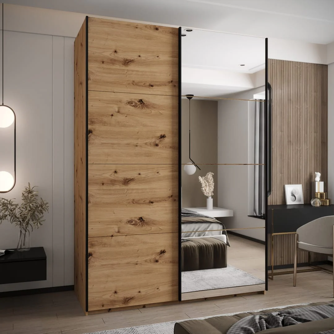 Trosa III Sliding Door Wardrobe 170cm - Image 3