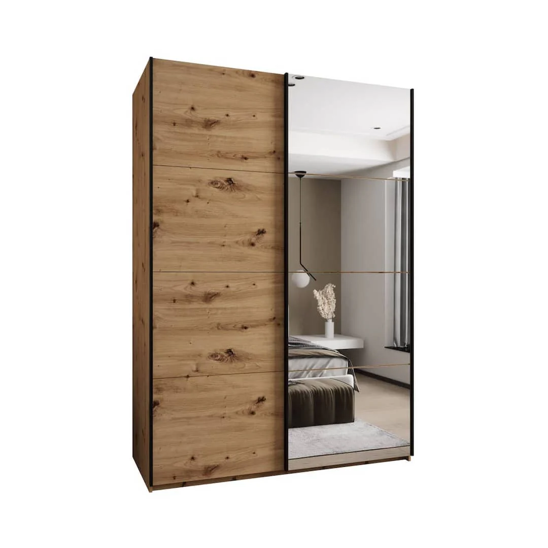 Trosa III Sliding Door Wardrobe 170cm - Image 4