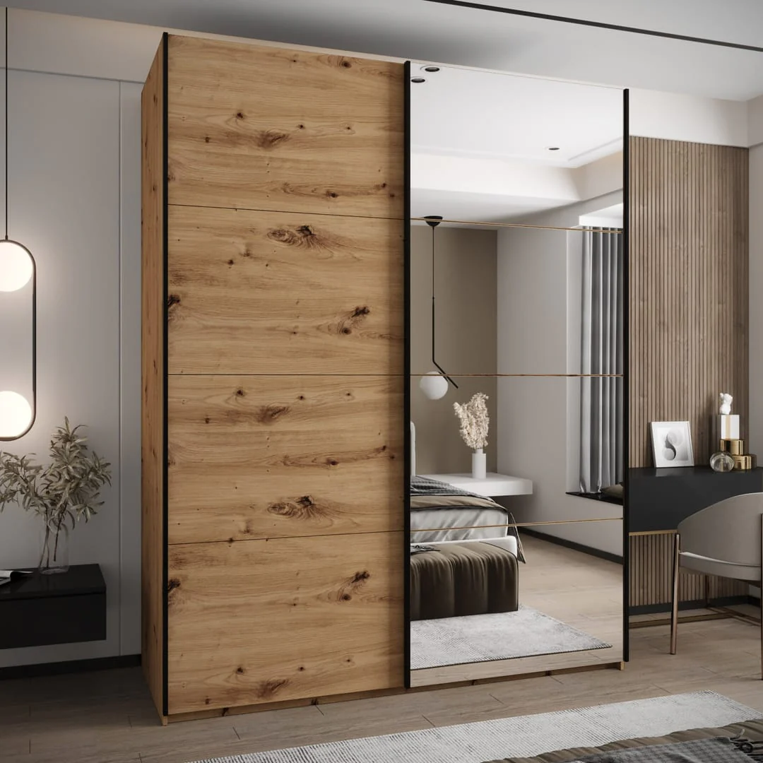 Trosa III Sliding Door Wardrobe 200cm - Image 3