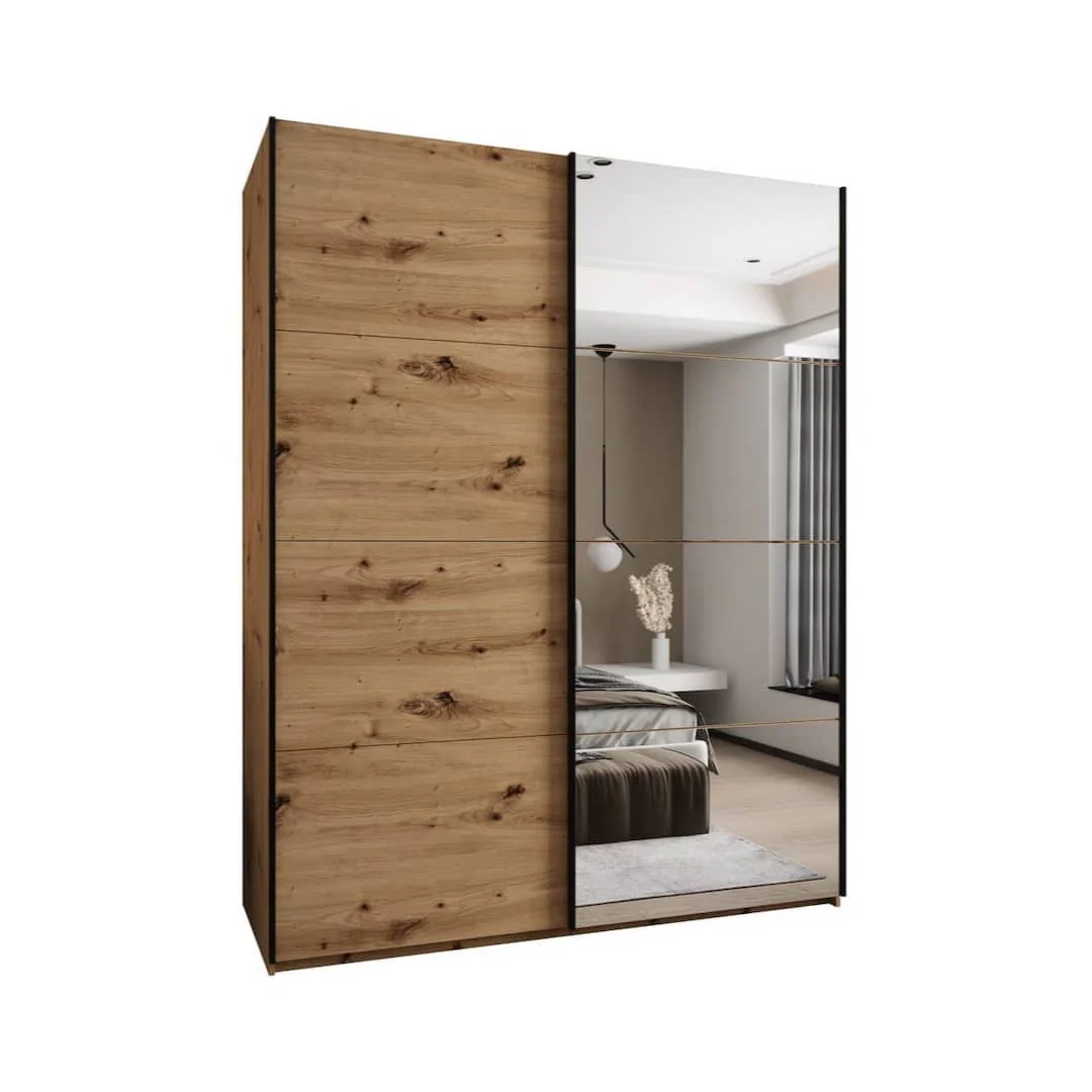 Trosa III Sliding Door Wardrobe 200cm - Image 4