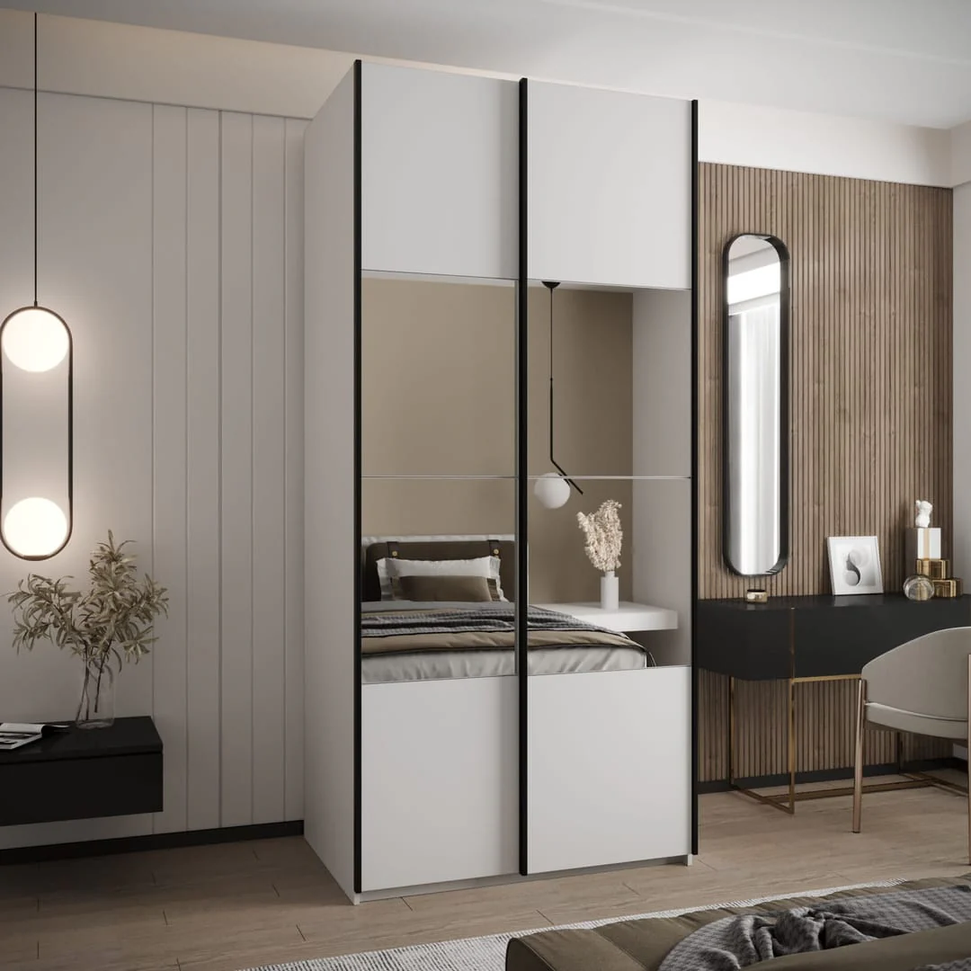 Trosa IV Sliding Door Wardrobe 100cm - Image 5