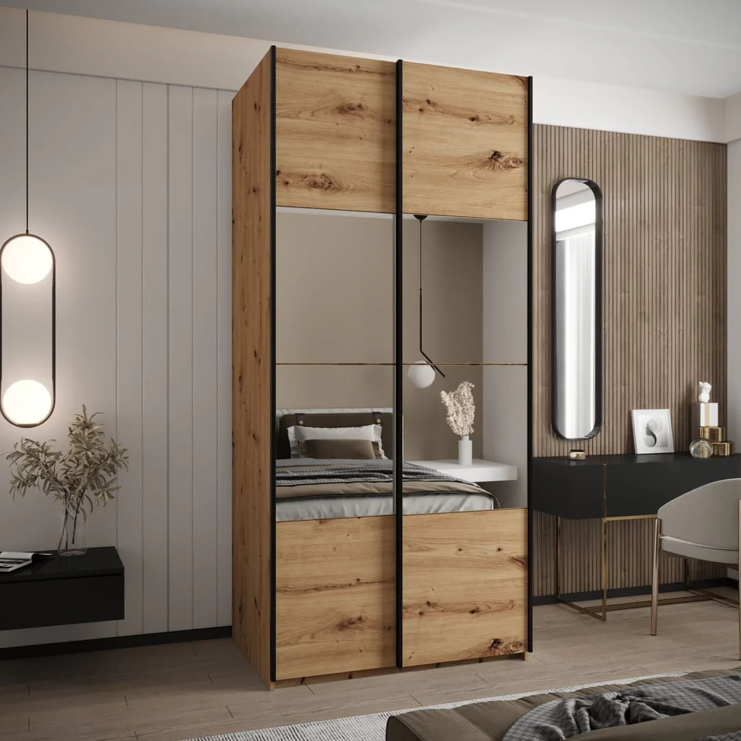 Trosa IV Sliding Door Wardrobe 110cm - Image 3