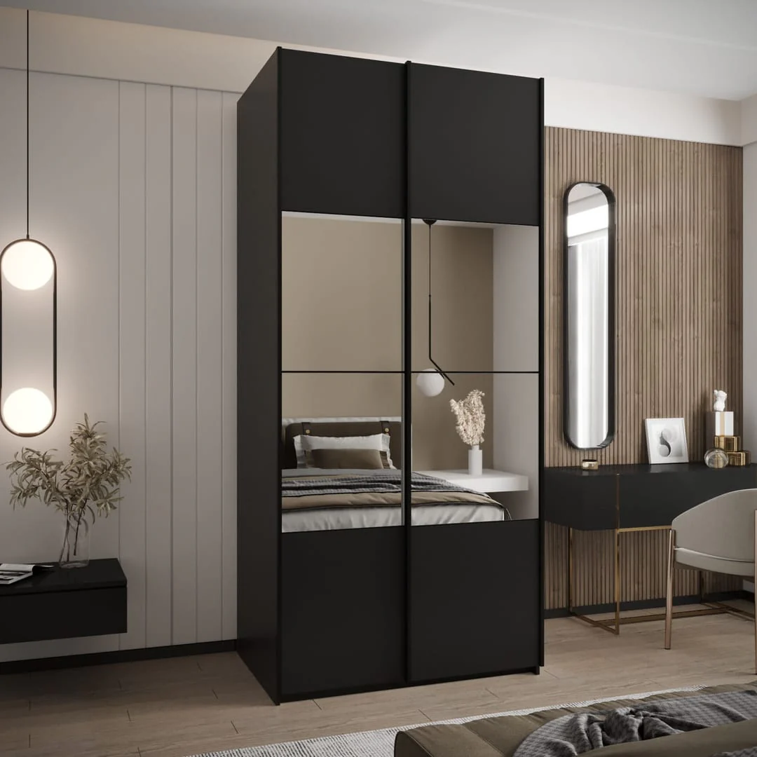 Trosa IV Sliding Door Wardrobe 110cm - Image 7
