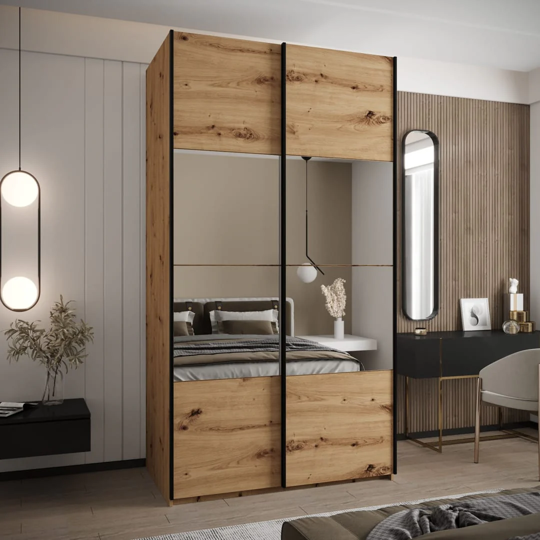 Trosa IV Sliding Door Wardrobe 130cm - Image 3