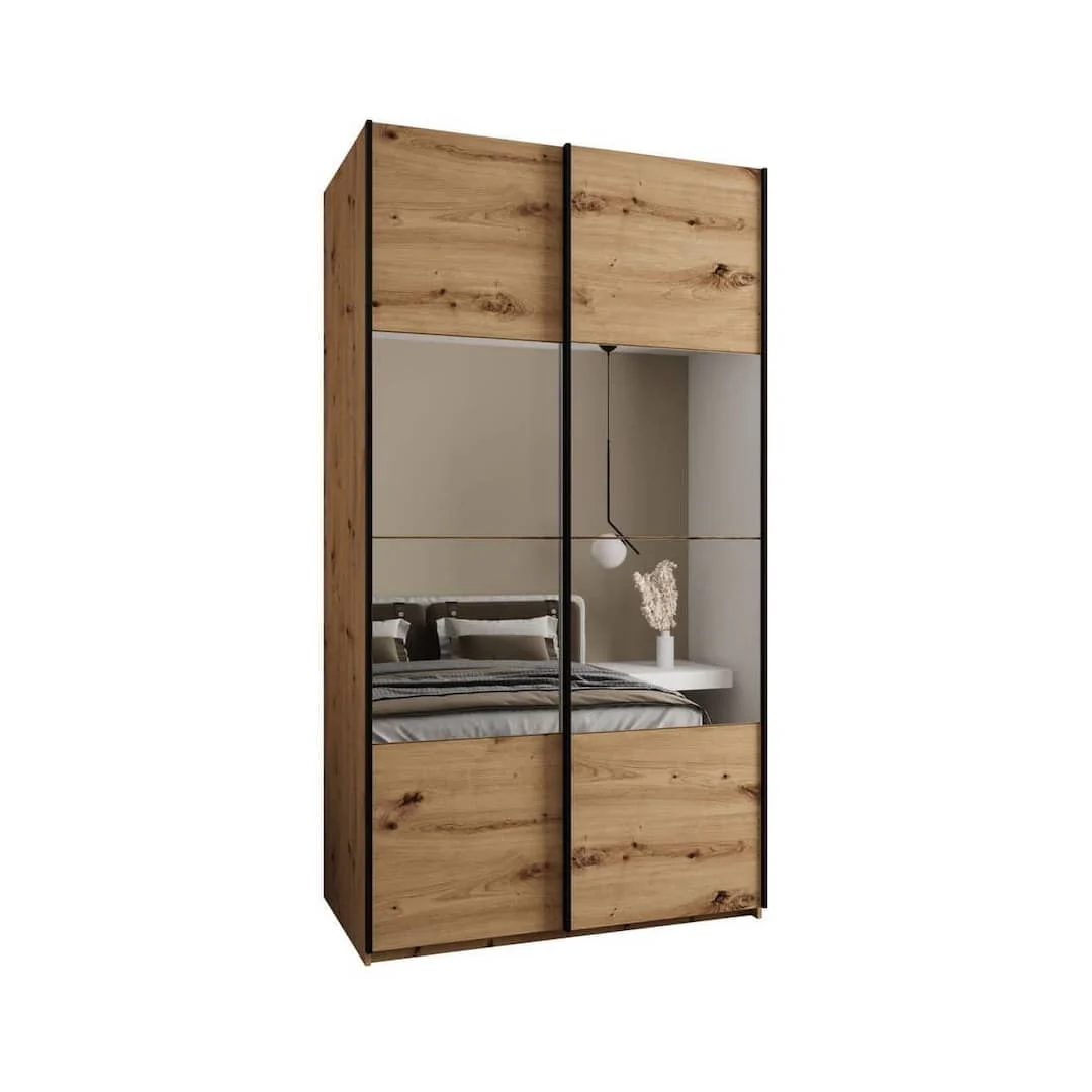 Trosa IV Sliding Door Wardrobe 130cm - Image 4