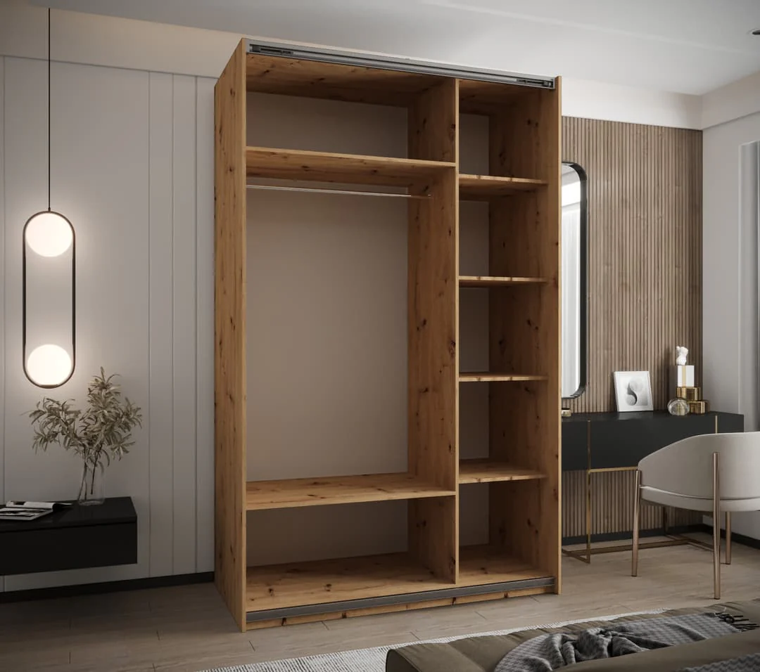 Trosa IV Sliding Door Wardrobe 150cm - Image 5