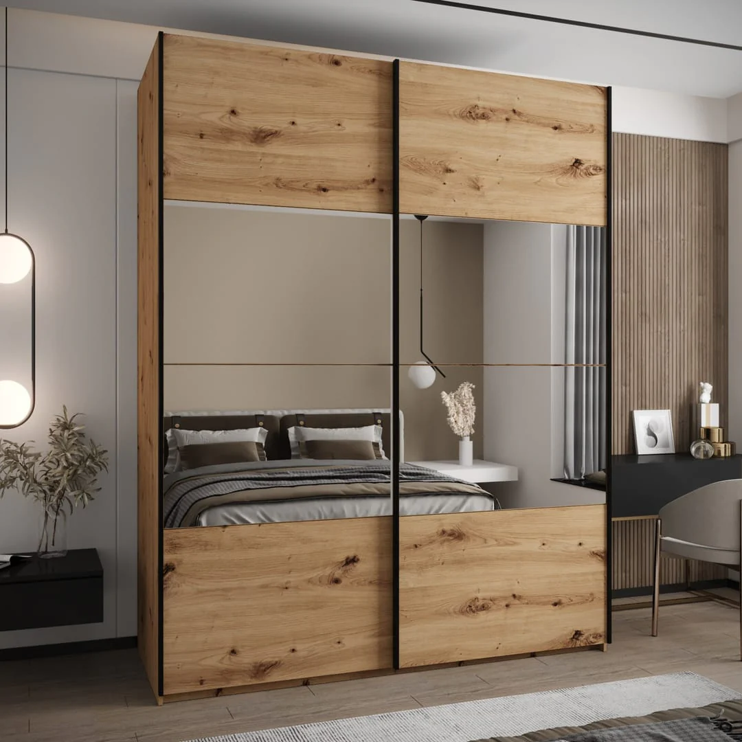 Trosa IV Sliding Door Wardrobe 200cm - Image 3
