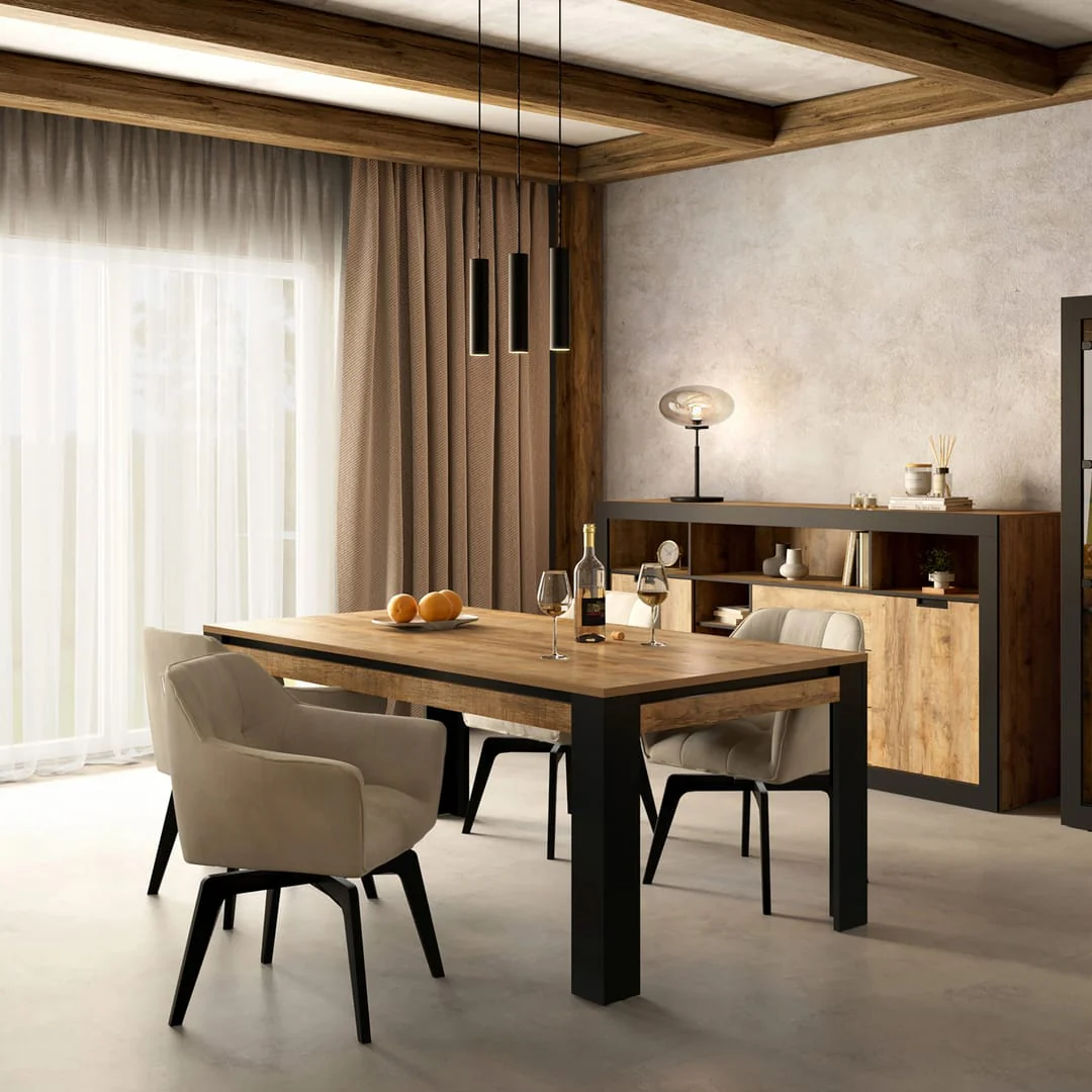 Tudor 94 Dining Table 195cm - Image 3