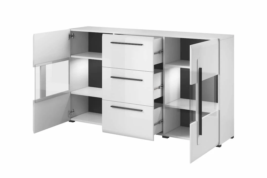 Tulsa 28 Display Cabinet 180cm - Image 3