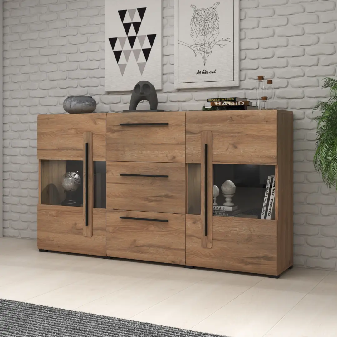 Tulsa 28 Display Cabinet 180cm - Image 5