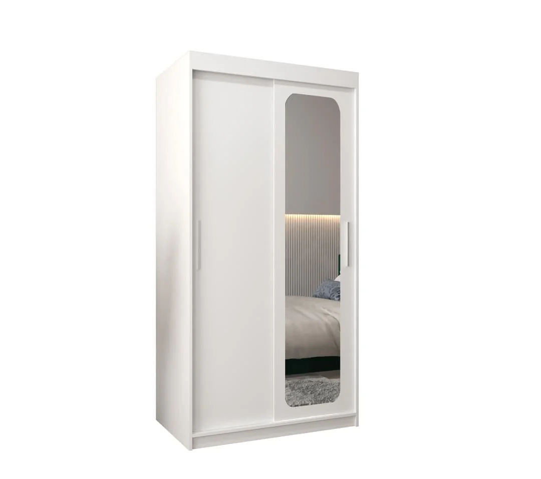 Uppsala T2 Sliding Door Wardrobe 100cm - Image 2