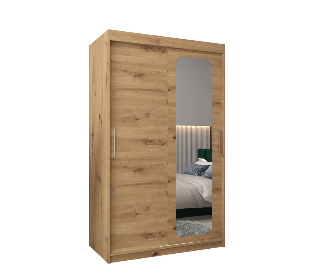 Uppsala T2 Sliding Door Wardrobe 120cm - Image 2