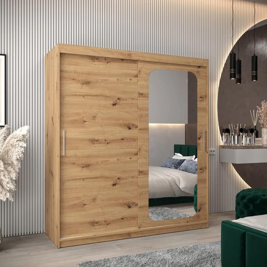 Uppsala T2 Sliding Door Wardrobe 180cm - Image 9