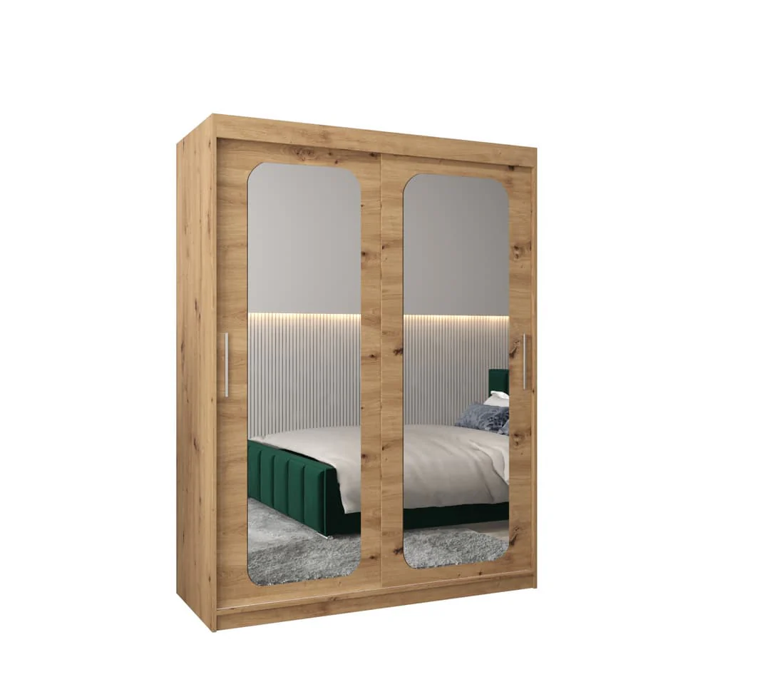Uppsala T3 Sliding Door Wardrobe 150cm - Image 6