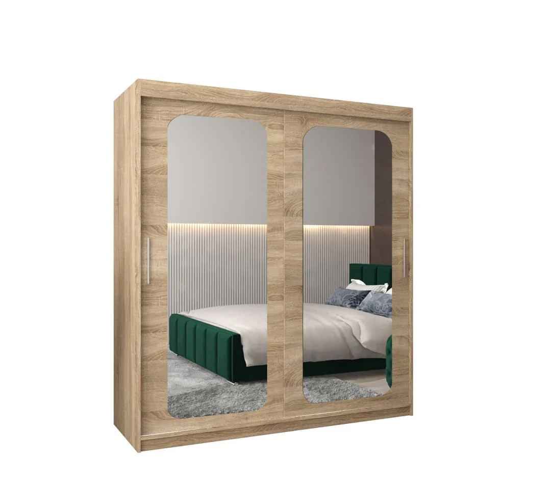 Uppsala T3 Sliding Door Wardrobe 180cm - Image 2
