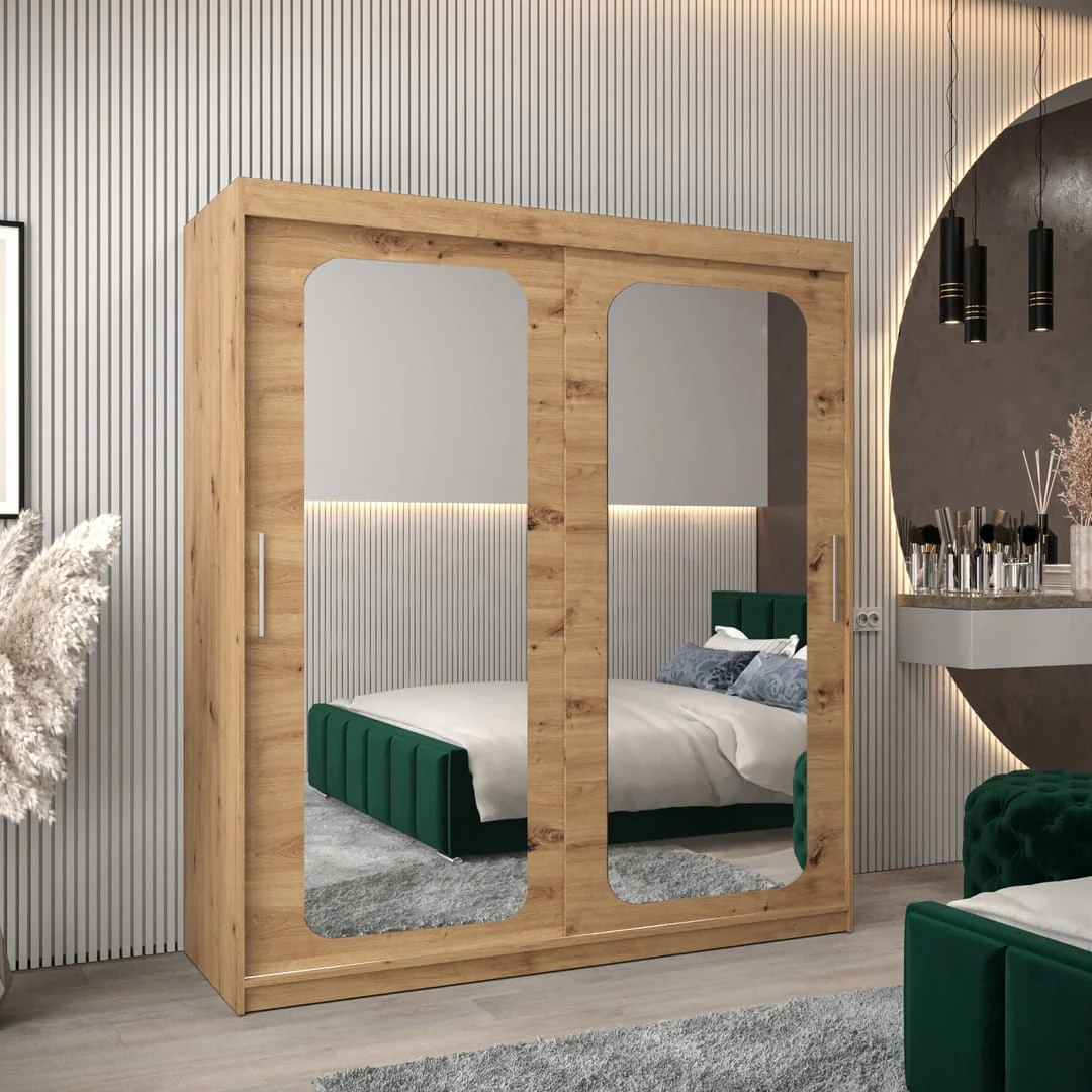 Uppsala T3 Sliding Door Wardrobe 180cm - Image 9
