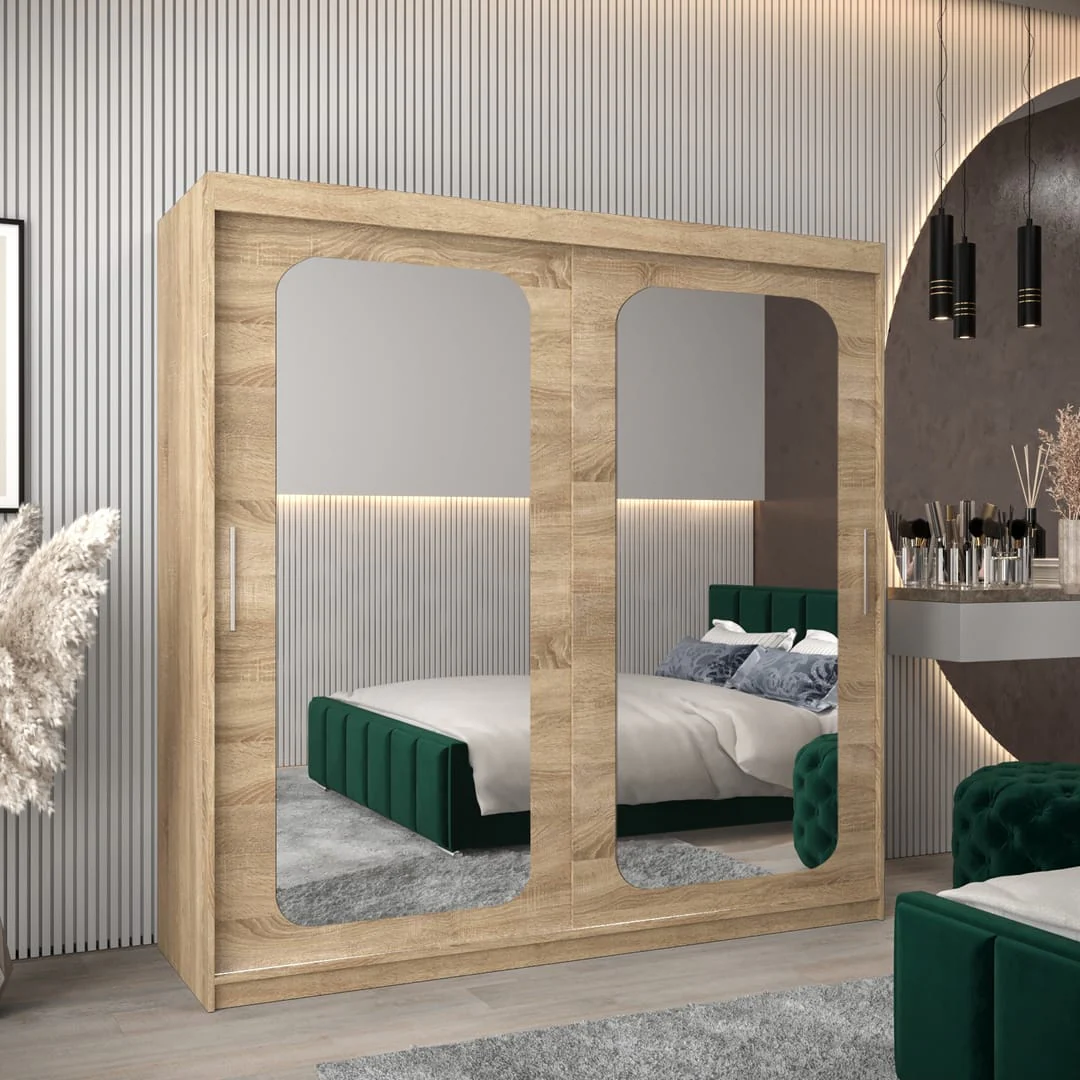 Uppsala T3 Sliding Door Wardrobe 200cm - Image 14