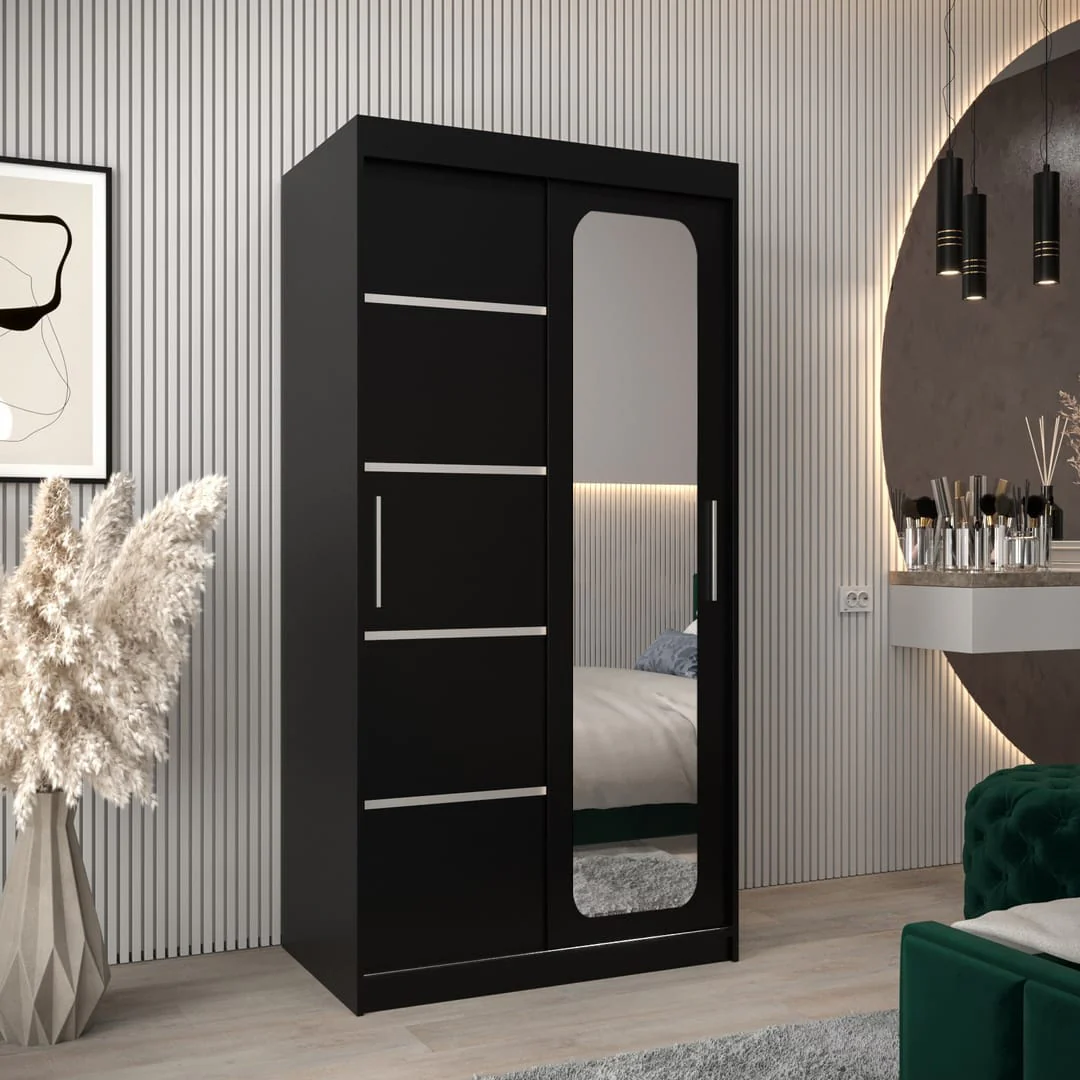 Uppsala V2 Sliding Door Wardrobe 100cm - Image 10