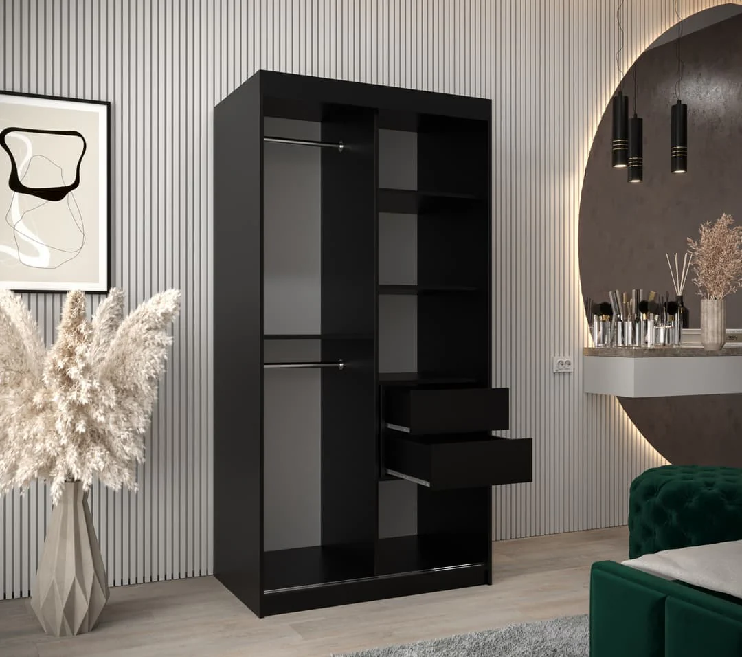 Uppsala V2 Sliding Door Wardrobe 100cm - Image 13