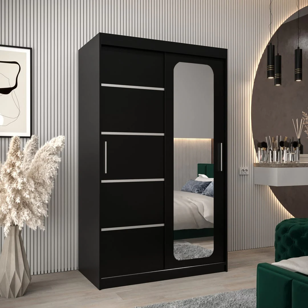 Uppsala V2 Sliding Door Wardrobe 120cm - Image 10