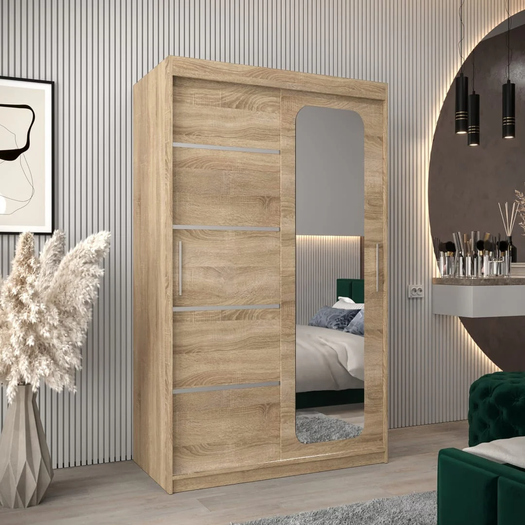 Uppsala V2 Sliding Door Wardrobe 120cm - Image 14