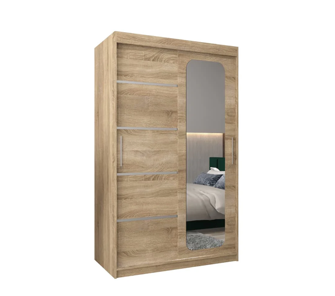 Uppsala V2 Sliding Door Wardrobe 120cm - Image 15