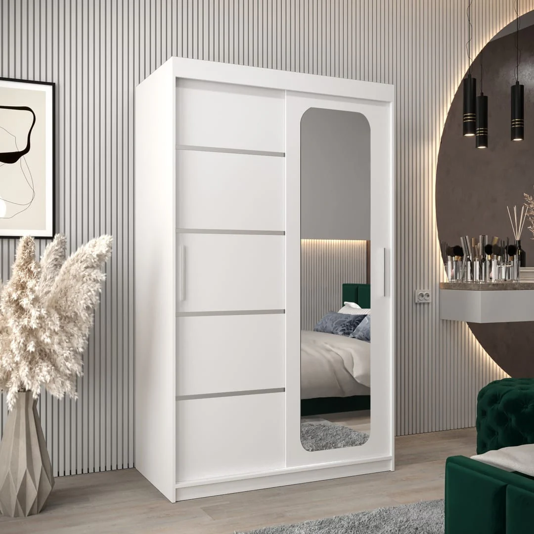 Uppsala V2 Sliding Door Wardrobe 120cm - Image 6
