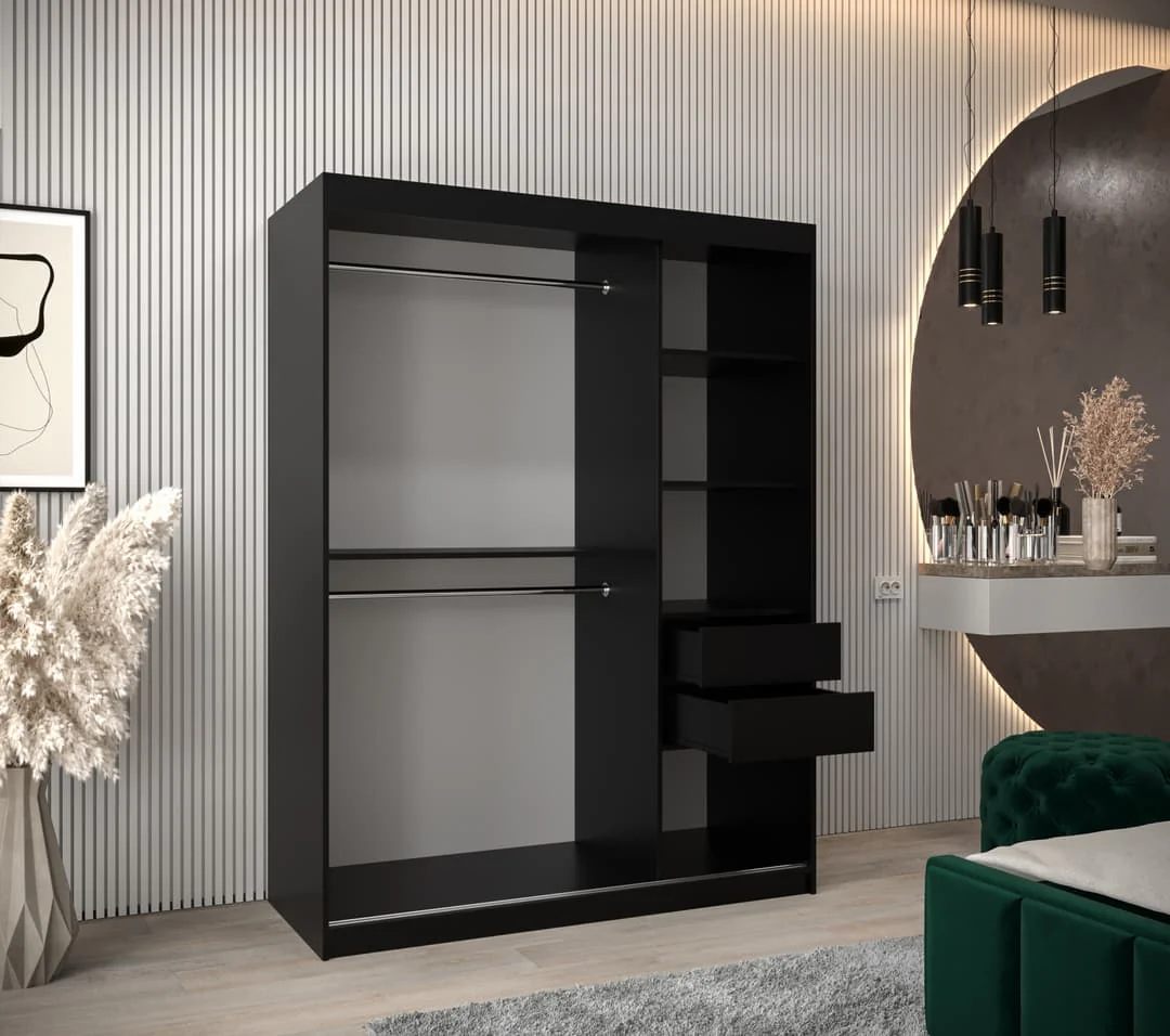 Uppsala V2 Sliding Door Wardrobe 150cm - Image 4