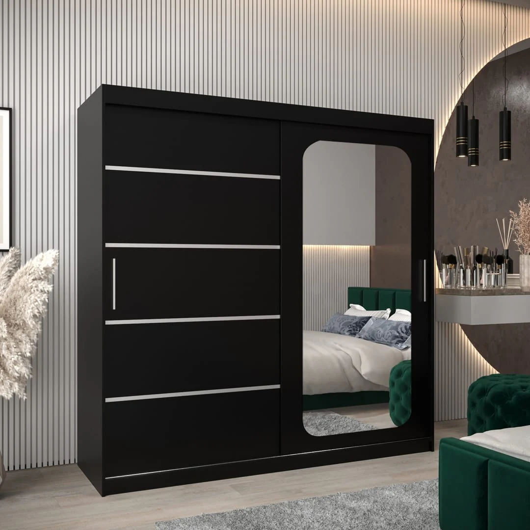 Uppsala V2 Sliding Door Wardrobe 200cm - Image 10