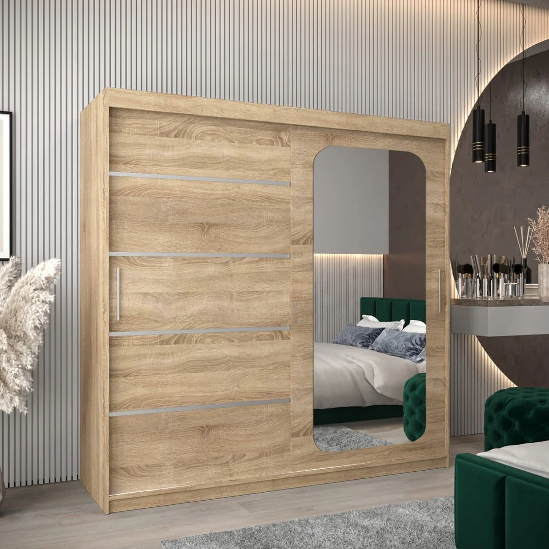 Uppsala V2 Sliding Door Wardrobe 200cm - Image 14