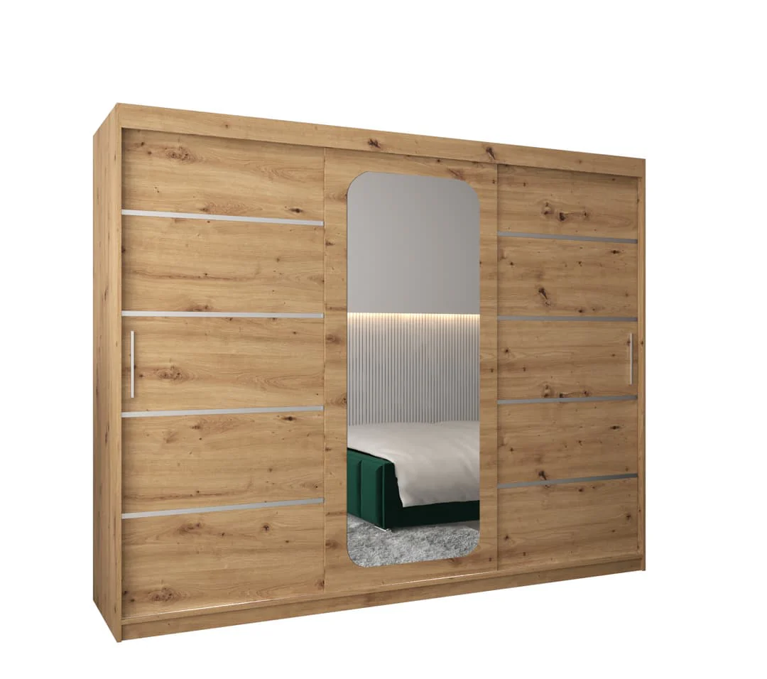 Uppsala V2 Sliding Door Wardrobe 250cm - Image 2