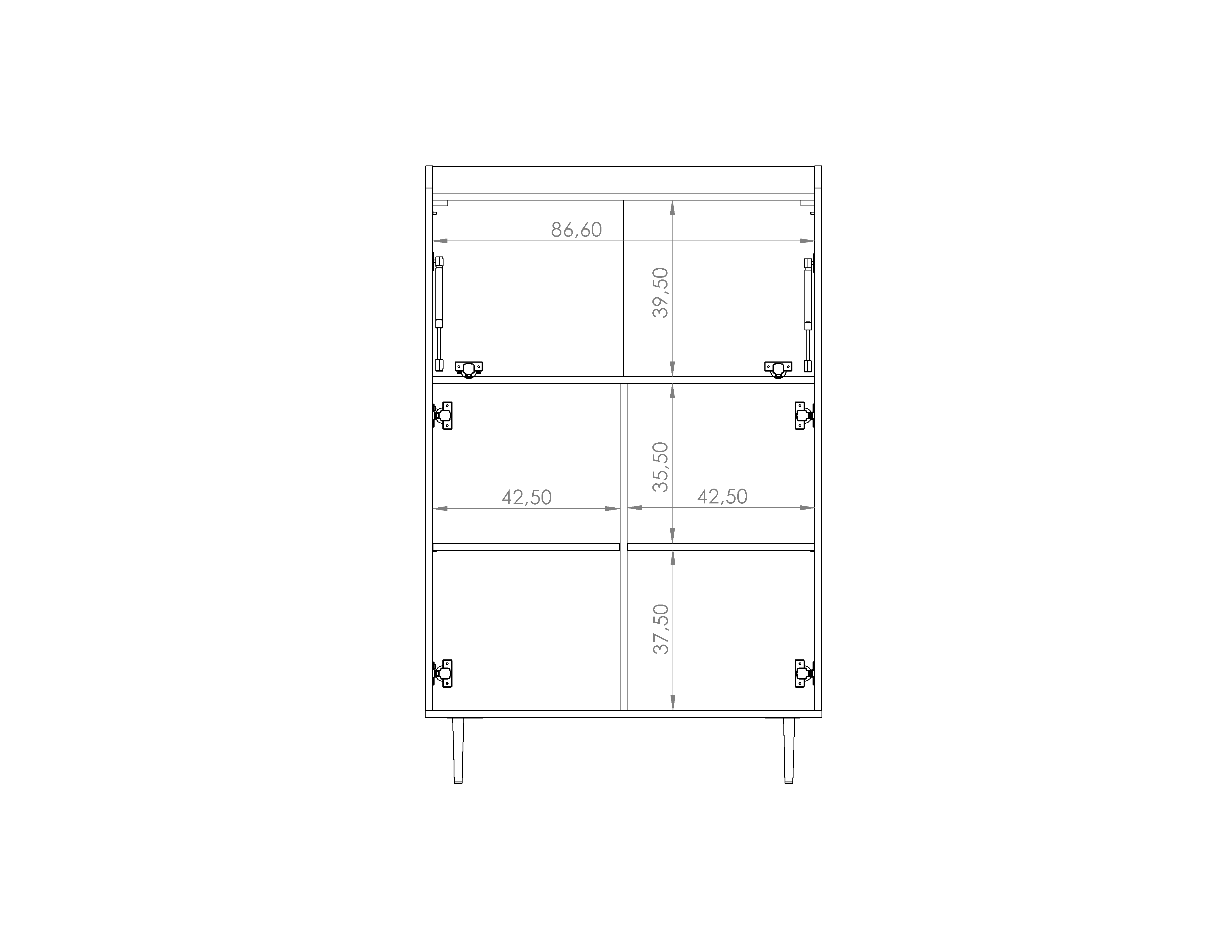 Vasina 03 Highboard Cabinet 90cm - Image 9