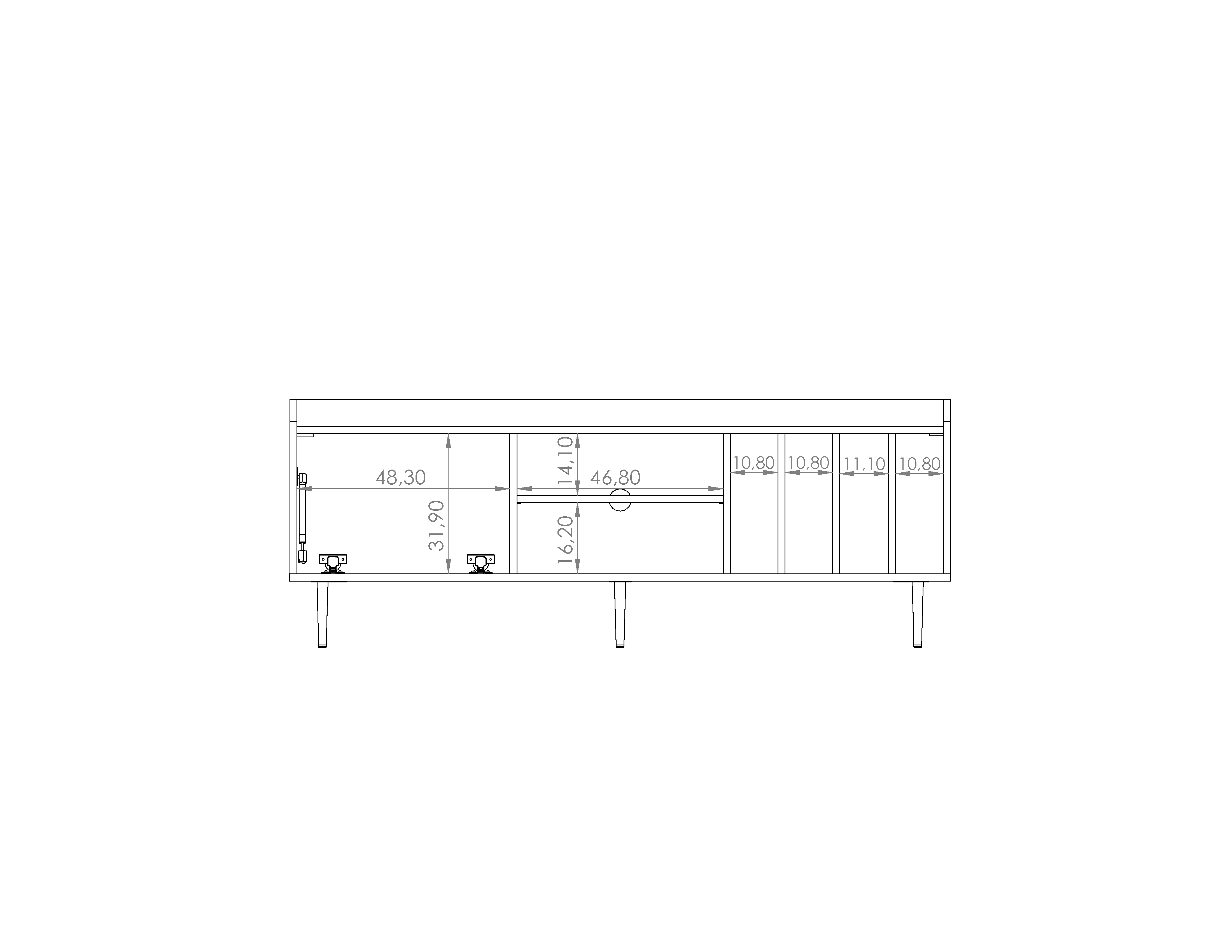 Vasina 08 TV Cabinet 150cm - Image 7