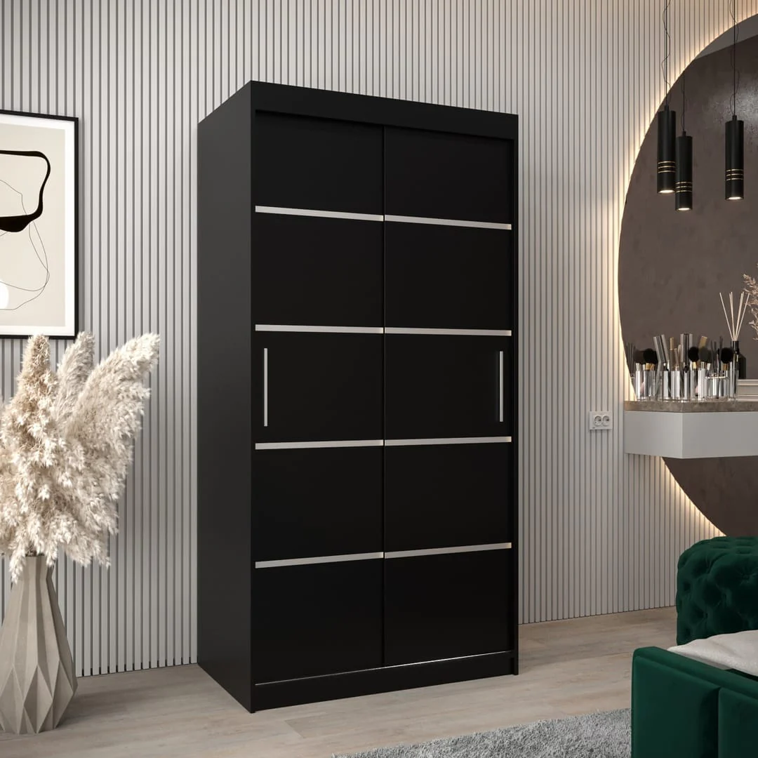 Verona 01 Sliding Door Wardrobe 100cm - Image 10