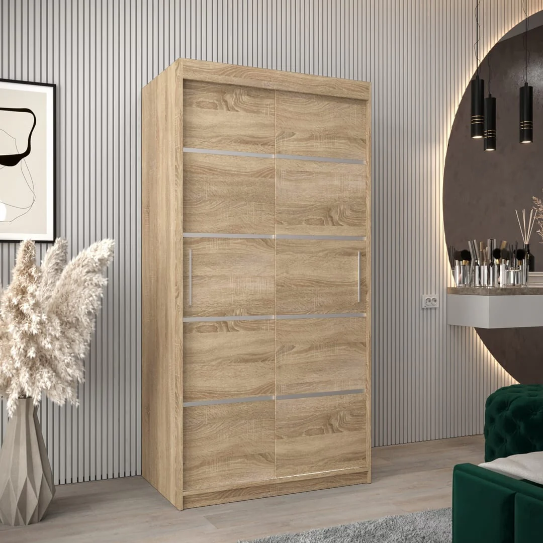 Verona 01 Sliding Door Wardrobe 100cm - Image 14