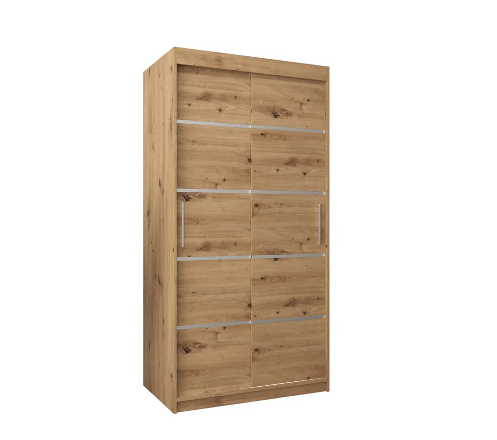 Verona 01 Sliding Door Wardrobe 100cm - Image 6